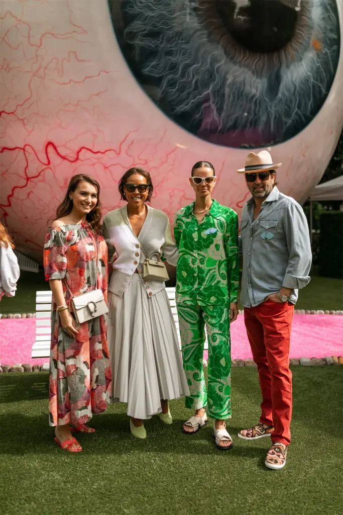 Kimberly Schlegel Whitman, Jessica Nowitzki, Porschla Kidd, Justin Whitman at The Eyeboretum (Photo by Beckley & Co.)