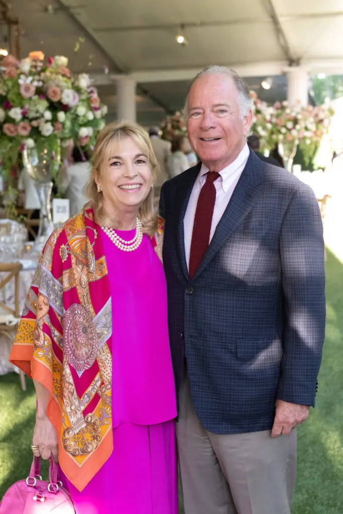 Nancy & Butch Abendshein at the Bayou Bend Garden Party (Photo by Wilson Parish)
