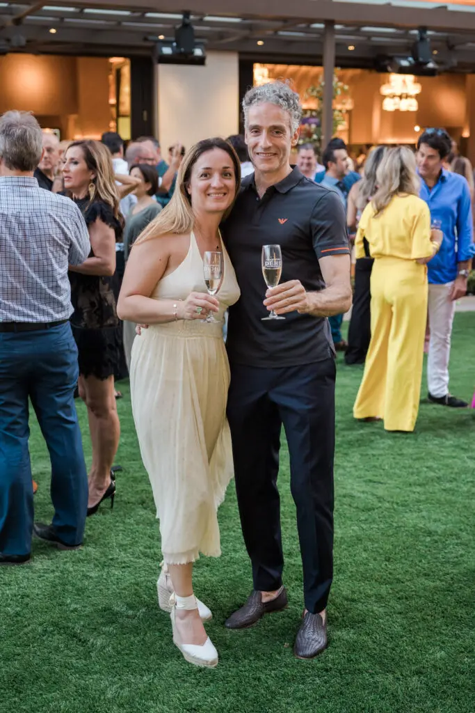 Nathalie & Sebastiane Debbouzzi at the opening party for Bari Ristorante in River Oaks District (Photo by Johnny Than)