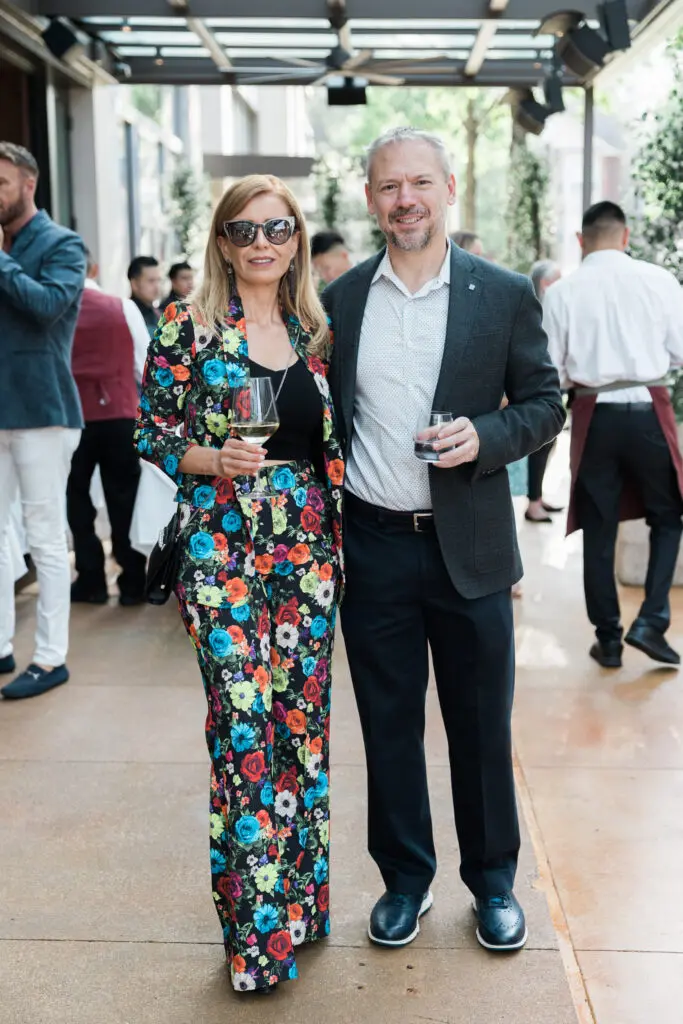 Rebecca & Santiago Garcia at the opening party for Bari Ristorante in River Oaks District (Photo by Johnny Than)