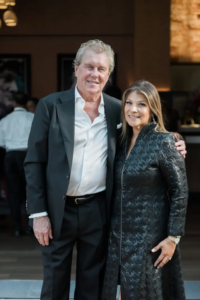 Tommy Nally, Petra Martinez at the opening party for Bari Ristorante in River Oaks District (Photo by Johnny Than)