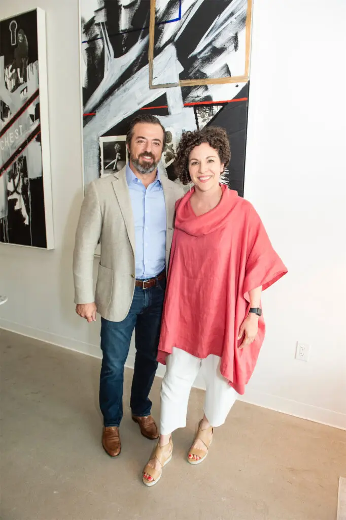 William Atkinson, Erin Cluley at Atkinson exhibition (Photo by Mark Anthony Nelson)