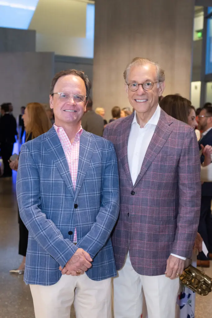 Christopher Gardner & Gary Tinterow at the Glassell School of Art 'weird' gala  (Photo by Wilson Parish)