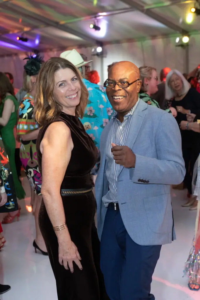 Claire & Eric Anyah at the Glassell School of Art 'weird' gala  (Photo by Wilson Parish)