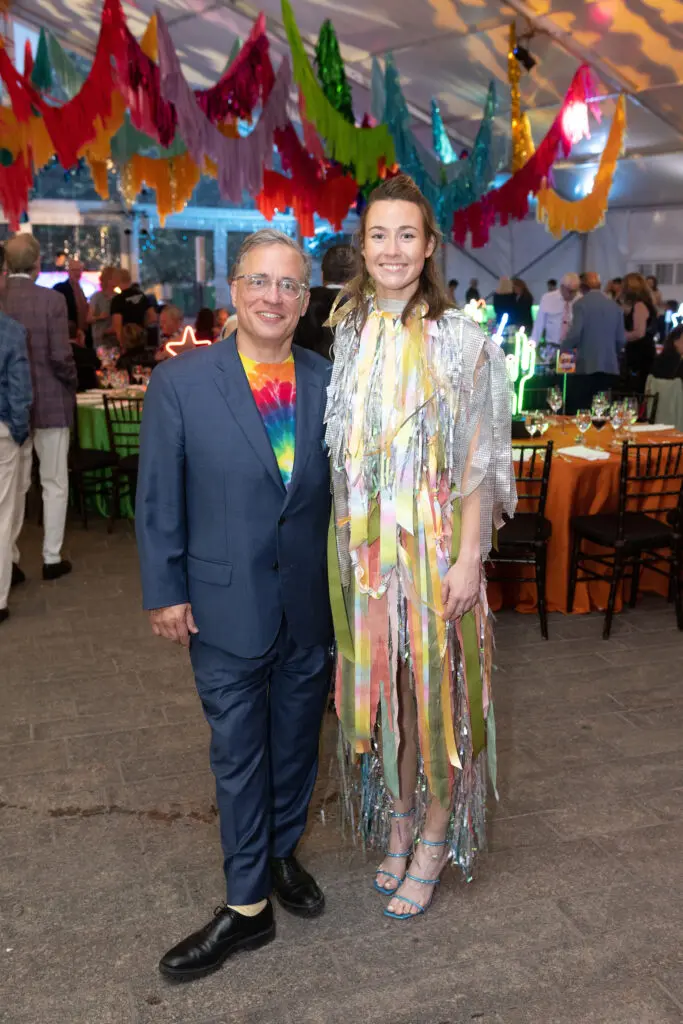 Glassell School of Art director Paul Coffey, Mathilde Bowen (Photo by Wilson Parish)