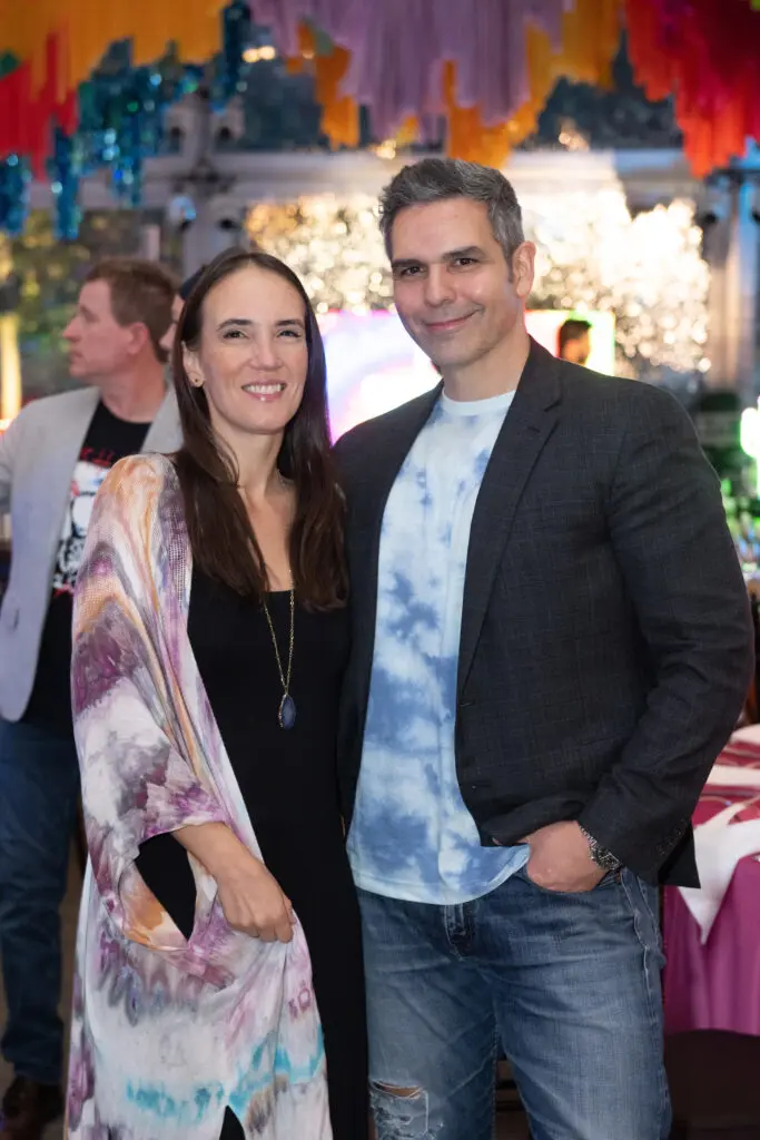 Sharon Graham, Tom Raith at the Glassell School of Art 'weird' gala (Photo by Wilson Parish)