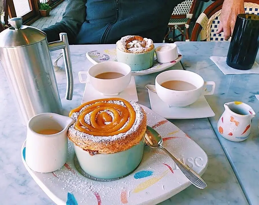 Rise Souffle - the apricot souffle is not too sweet but oh so indulgent.