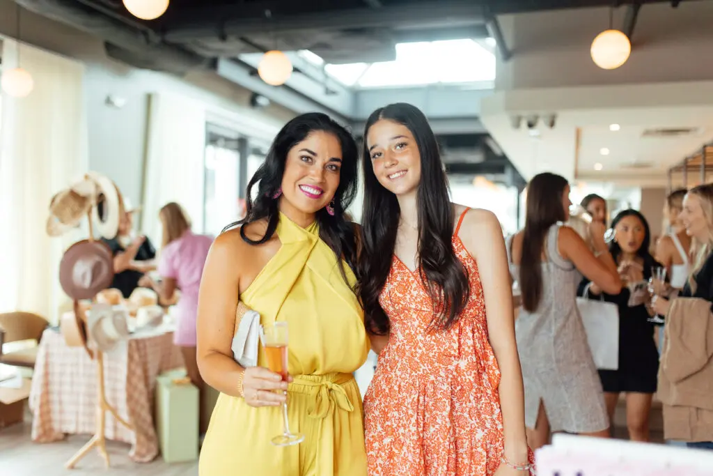 Dr. Viviana Coles, Evelyn Mireya at the Georgia James pop-up event. (Photo by Emma Umana)