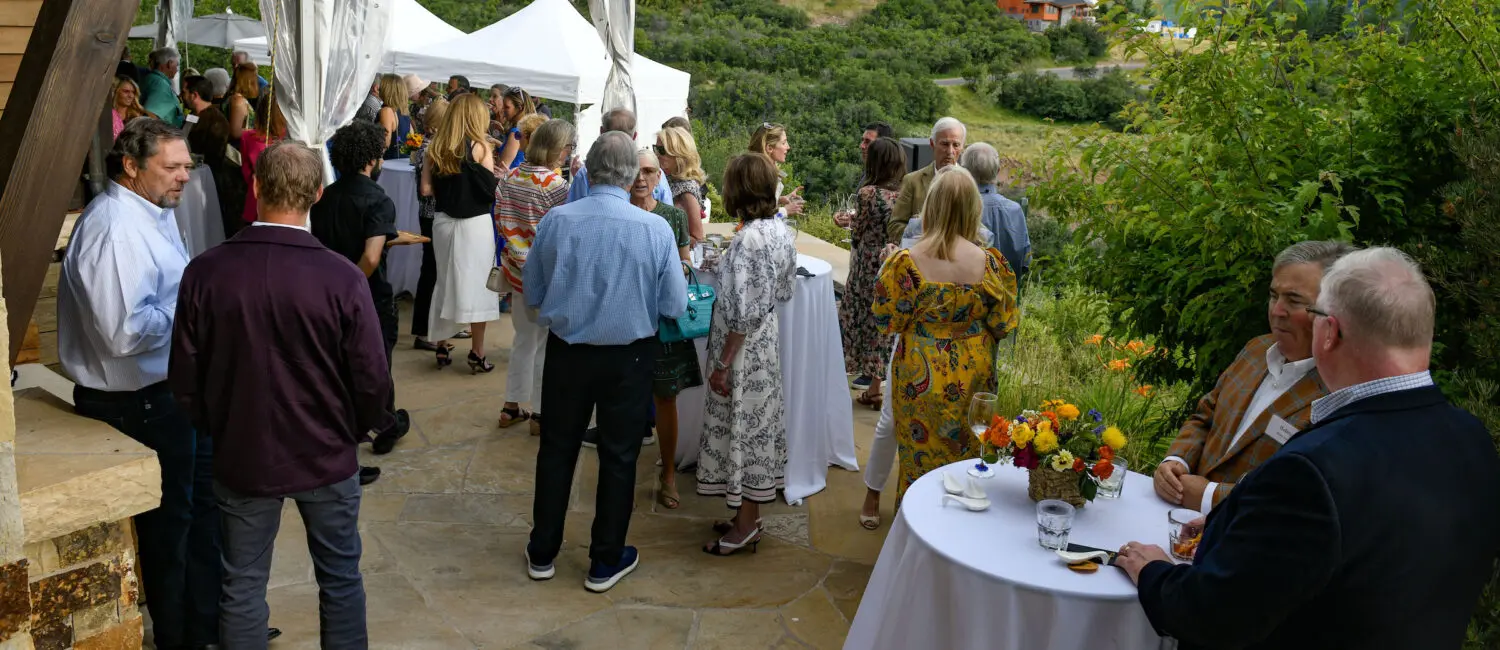Gorgeous views of Aspen Mountain at the Foster and Brown Reception
