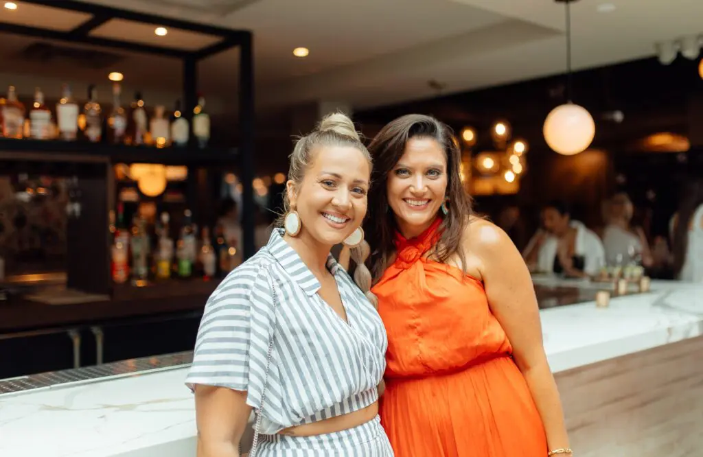 Jana Swick, Jennifer Doebele at the Georgia James pop-up shopping event. (Photo by Emma Umana)