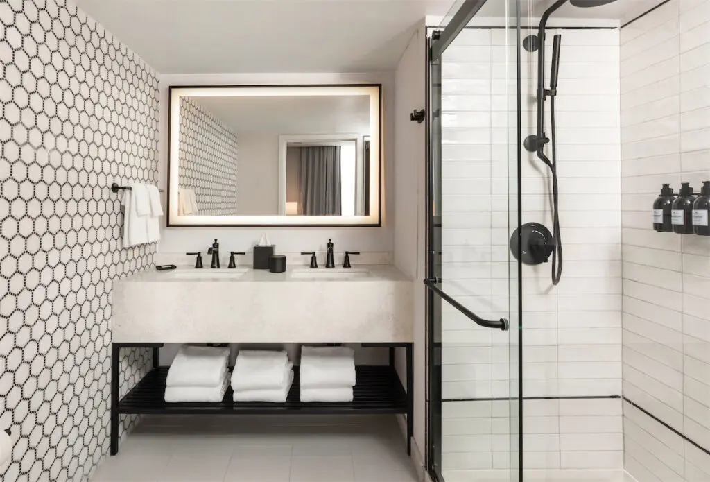 Each bathroom at The Mills House Hotel comes with plush robes and slippers to use during your stay. (Courtesy of The Mills House)