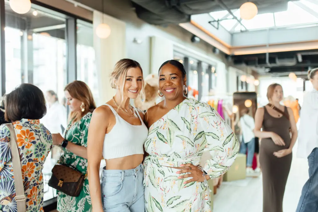 Reagan Bregman, Tamara Washington at the Georgia James pop-up shopping event. (Photo by Emma Umana)