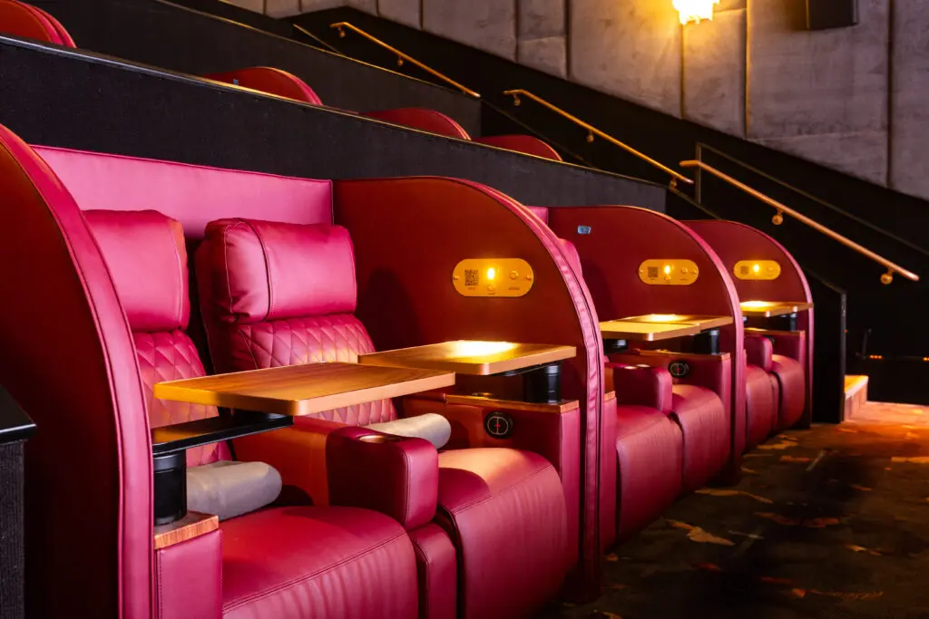 At Reel Luxury Cinemas, there are five screens to choose from and comfortable recliners to relax and enjoy the latest blockbusters. 