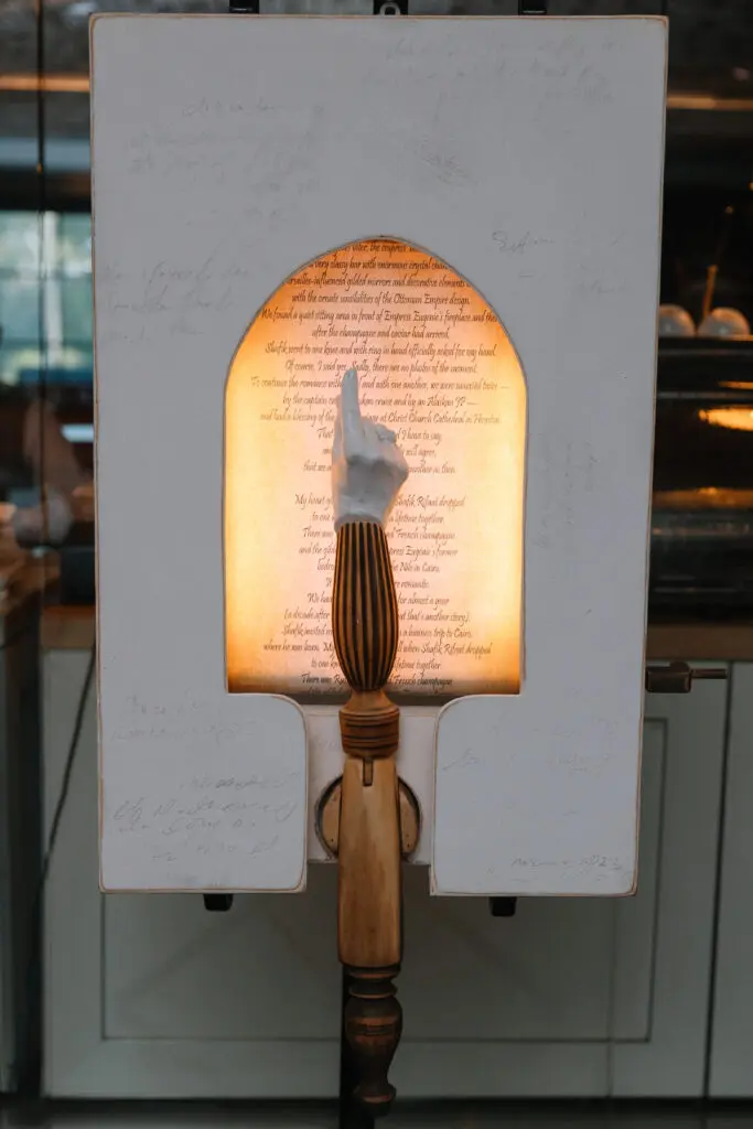 The work by Patrick Medrano, inspired by Shelby Hodge, is one of many artworks to go on the auction block at the Houston Arts Alliance gala. (Photo by Johnny Than)