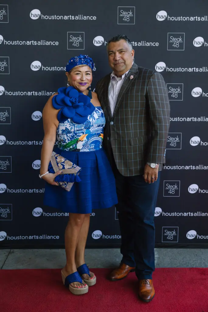 Lisa & Saul Valentin at the Steak 48 fall fête doubling as kick-off for the Houston Arts Alliance gala. (Photo by Johnny Than)