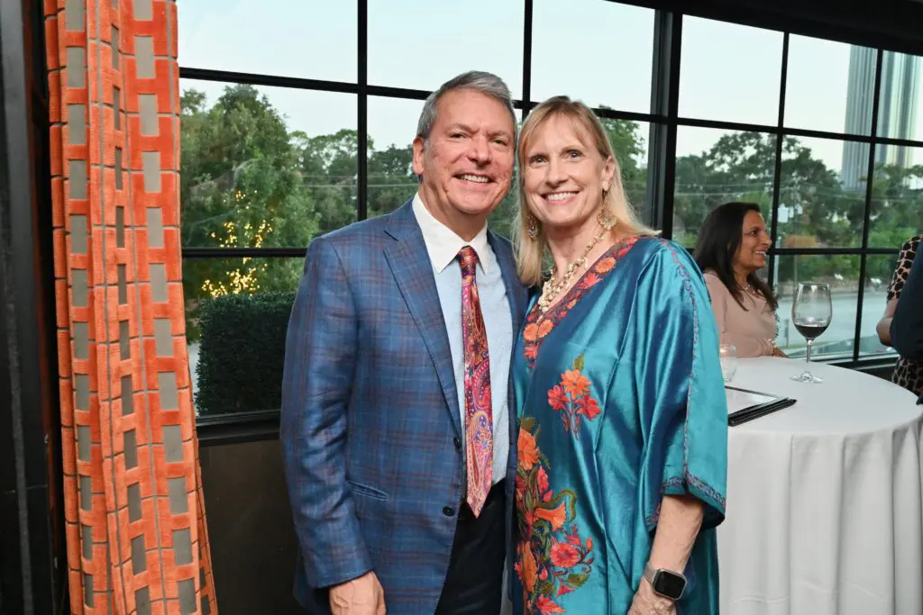 Roland & Karen Garcia at the Steak 48 fall fête doubling as kick-off for the Houston Arts Alliance gala. (Photo by Alex Montoya)