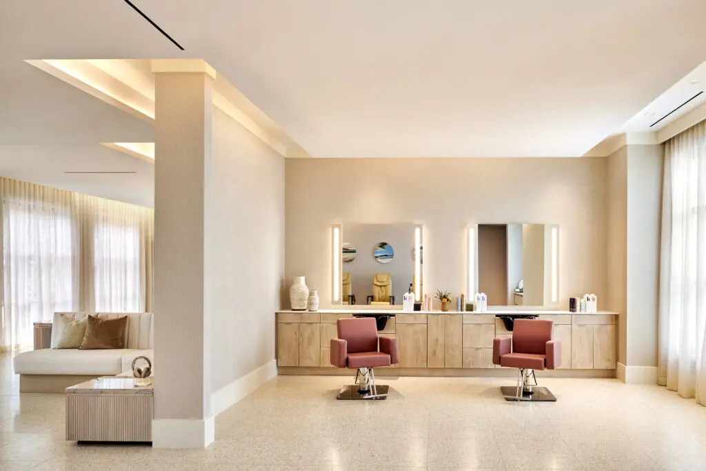 Services range from massages and facials to manicures/pedicures, makeup application and specialized hair services (including cuts, colors and dry styling).