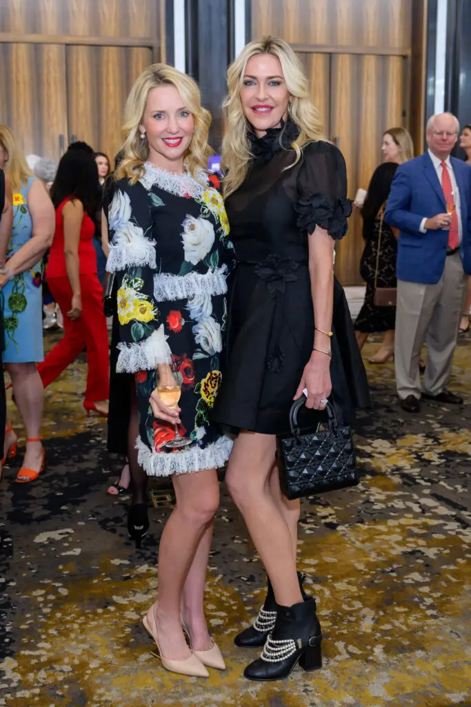 Mary Kay Bowden, Andrea Eastham at the PaperCity Philanthropy in Fashion Best Dressed luncheon (photo by Michelle Watson)