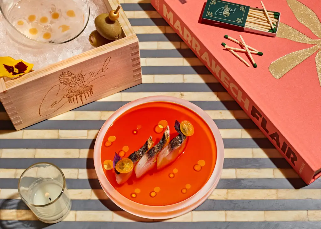 The third of eight courses in "Leave it to Catbird," a new intimate dinner experience in Dallas. (Photo by Brittany Conerly)