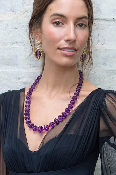 LAGOS Couture amethyst and ruby necklace (Photo by Jacob Power)