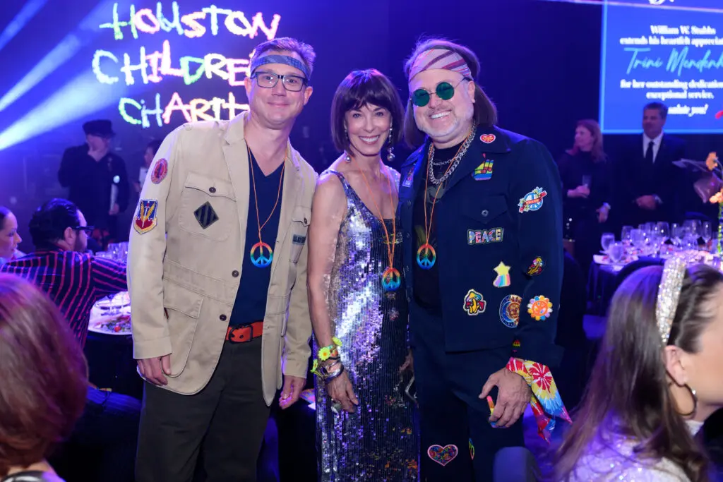 David Hoctor, Sue Smith, Gregg Harrison at the Houston Children's Charity Gala (Photo by Michelle Watson)
