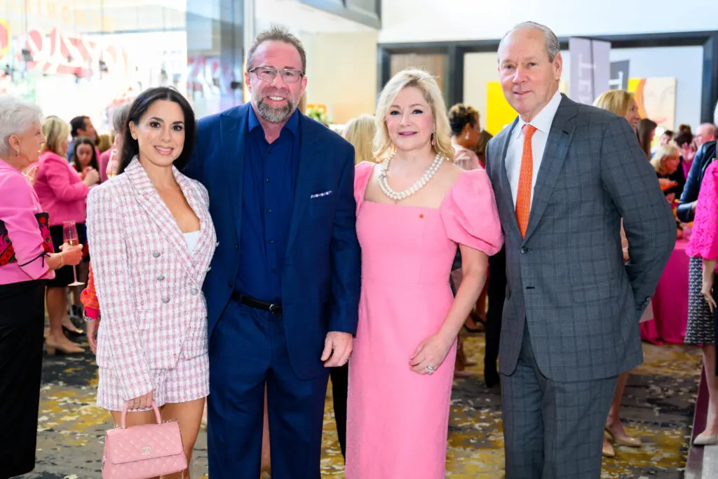 Rachel & Jeff Bagwell, Whitney & Jim Crane at Memorial Hermann Foundation's  annual Razzle Dazzle luncheon at the Post Oak Hotel (Photo by Michelle Watson)