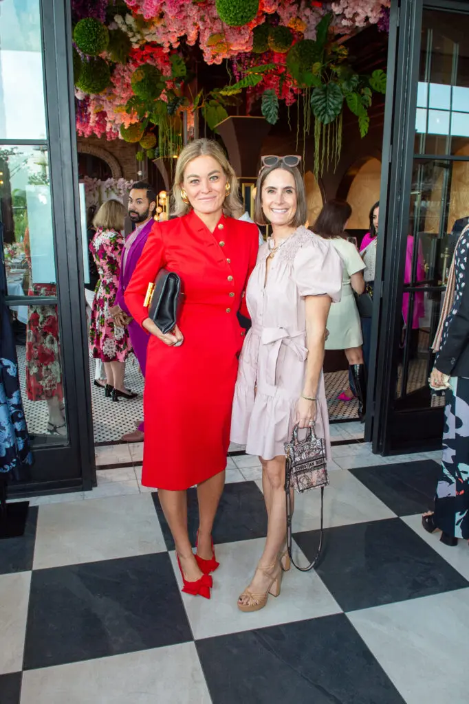 Allison Bagley, Jenny Weber at the Annabelle Brasserie first look luncheon in Autry Park (Photo by Jacob Power)