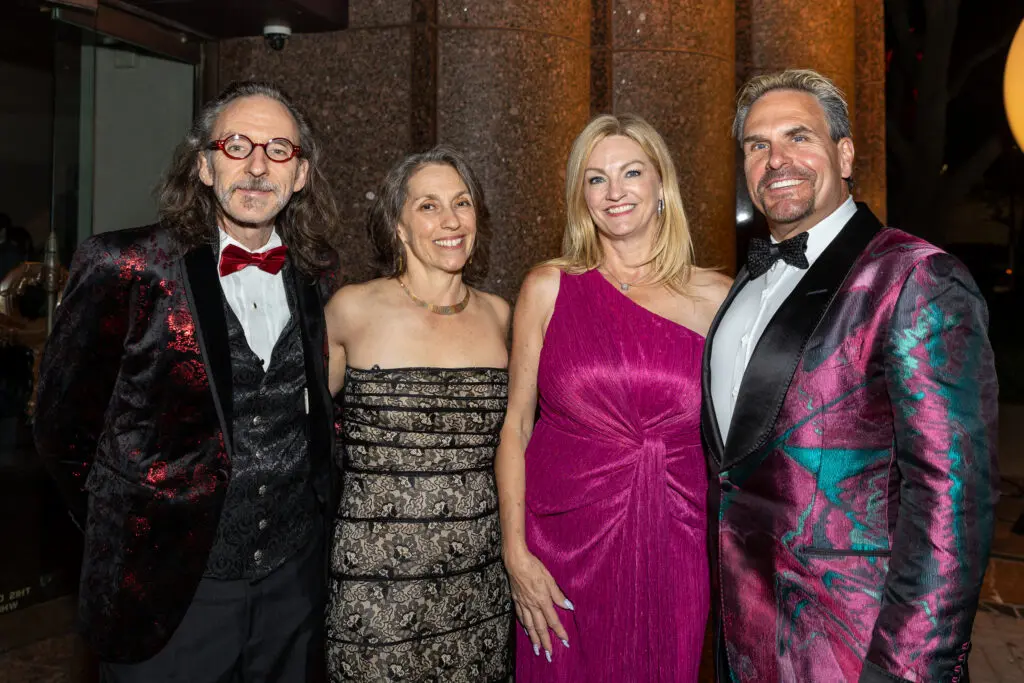 Alex & Victoria Lazar, C.C. & Duke Ensell  at the black-tie dinner following Houston Grand Opera's world premiere of 'Intelligence.' (Photo by Emily Jaschke)
