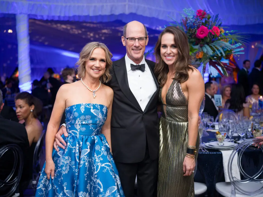 Alie & Dave Pruner, Alex Gottschalk at the Houston Zoo 'A Starry Night in the Galápagos' gala (Photo by Daniel Ortiz)