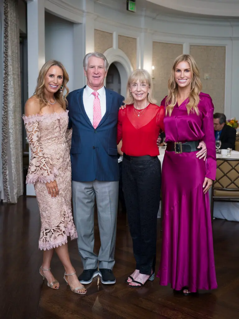 Brooke Bentley Gunst, Bart & Beverly Bentley, Blair Bentley at the Homemade Hope dinner.  (Photo by Daniel Ortiz)