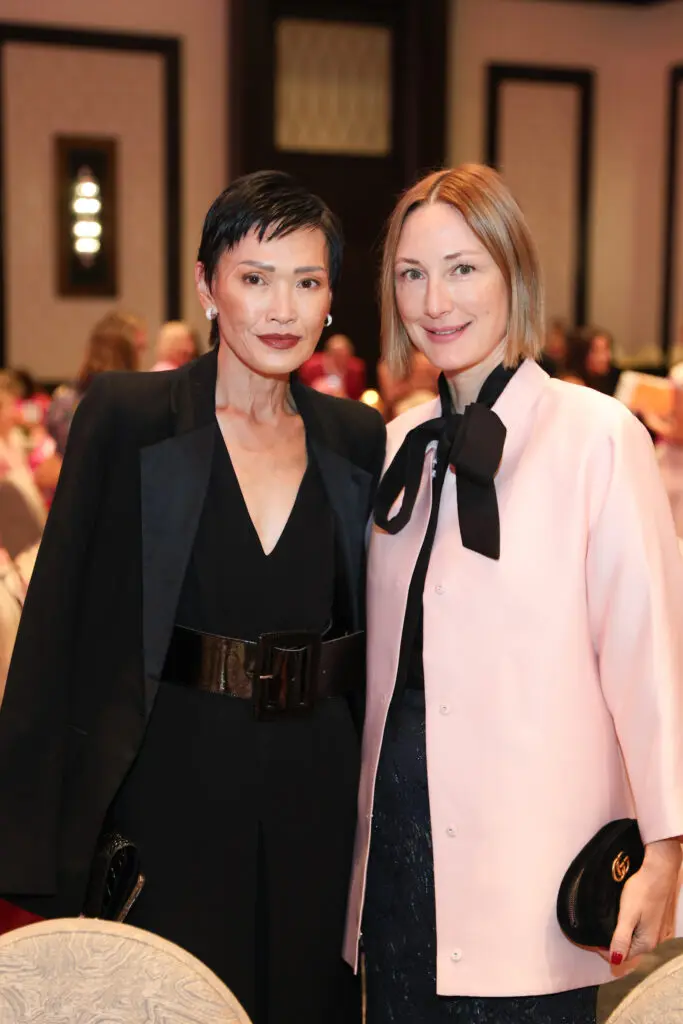 Duyen Nguyen, Tatiana Massey at Memorial Hermann Foundation's annual Razzle Dazzle luncheon at the Post Oak Hotel (Photo by Priscilla Dickson)