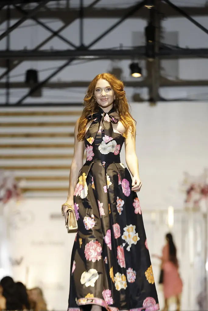 Alchemia fashion on the runway at the Ladies Who Brunch benefit for Sky High for Kids at The Revaire.(Photo by Quy Tran Photography)