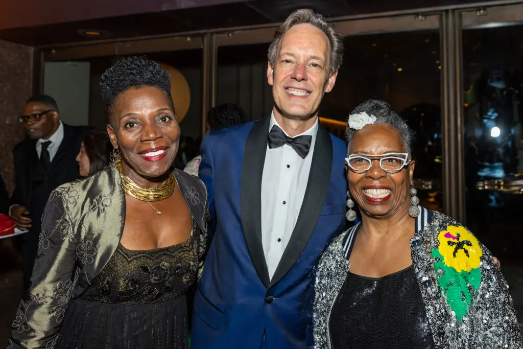 Gaynell Sherrod, Jake Heggie, Jawole Willa Jo Zollar at the black-tie dinner following Houston Grand Opera's world premiere. 