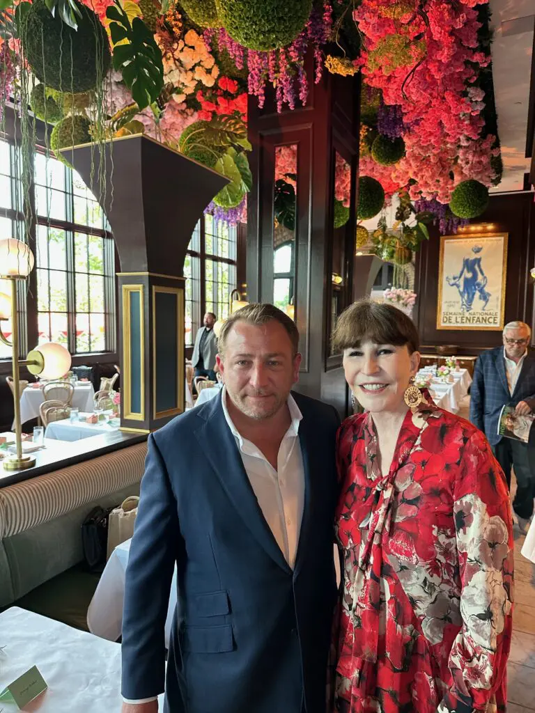 Ben Berg, Shelby Hodge at the Annabelle Brasserie first look luncheon in Autry Park (Photo by Jacob Power)