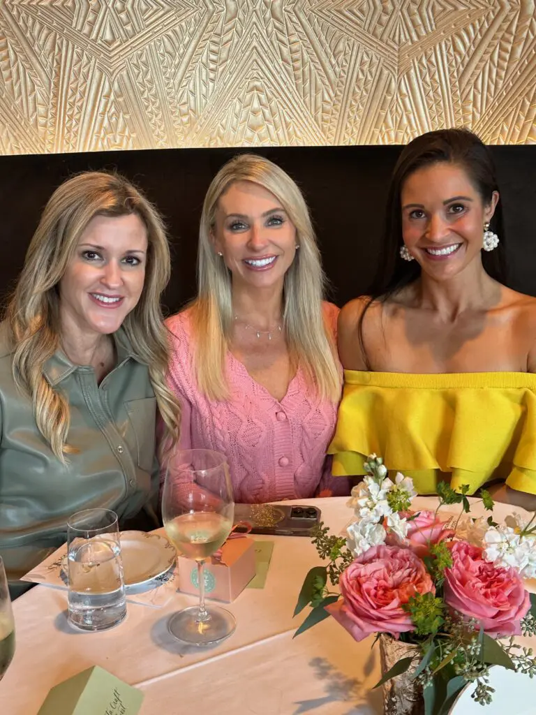 Courtney Zubowski Hass, Chita Craft , Lauren Cox at the Annabelle Brasserie first look luncheon in Autry Park (Photo by Shelby Hodge)