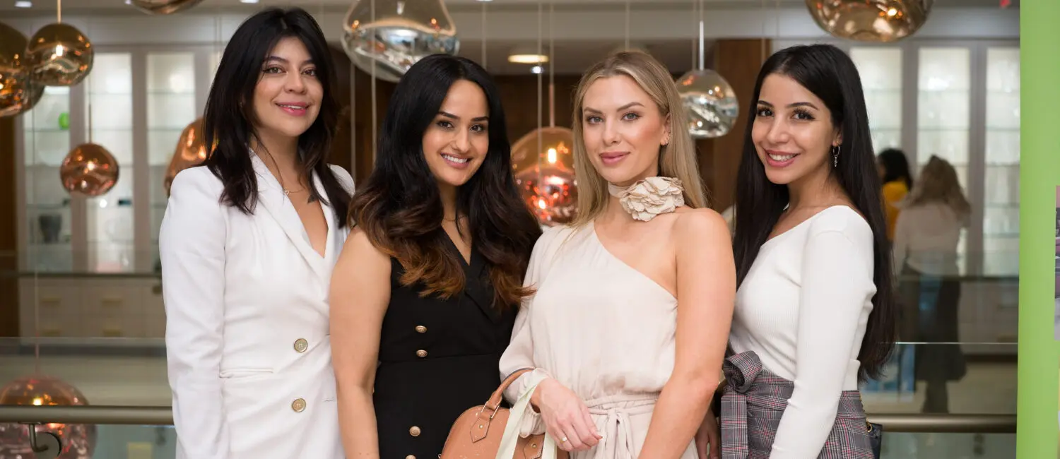 Paula Galvis, Shivangi Brahmbhatt, Leigha Vaughn and Iman Atiya (Photo by Daniel Ortiz)