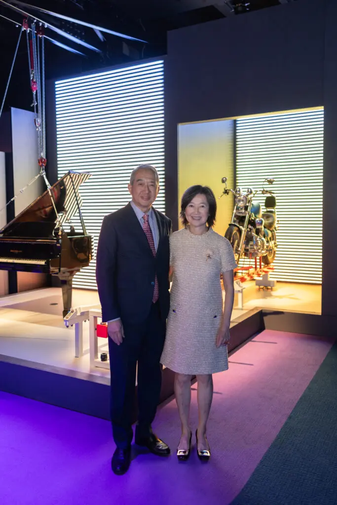 HMNS benefactors Albert & Anne Chao at HMNS' preview of the re-imagined Welch Hall: Matter & Motion (Photo by Mike Rathke, HMNS Photographer)