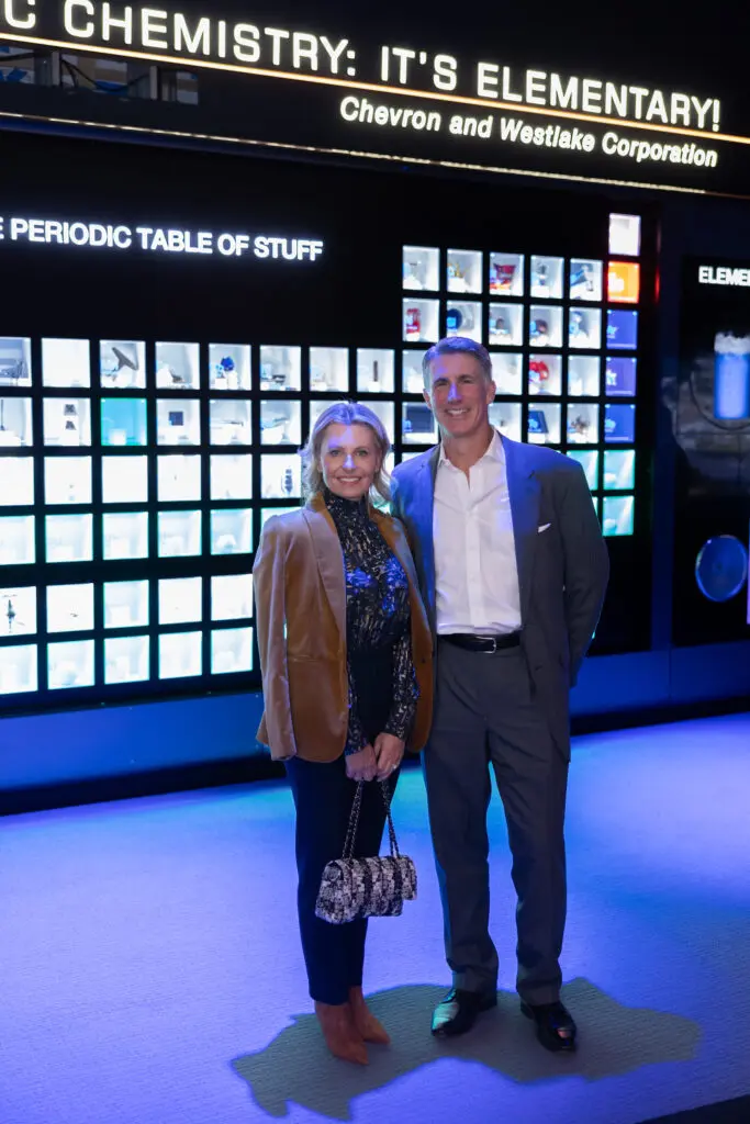 Carolyn & Gary Tanner at the preview of the HMNS' re-imagined Welch Hall: Matter & Motion (Photo by Mike Rathke, HMNS Photographer)
