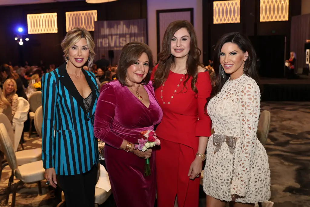 Dominique Sachse, honoree Debbie Festari, former Woman of Substance Brigitte Kalai, Nicole Lassiter at the Women of Substance luncheon.  (Photo by Priscilla Dickson)