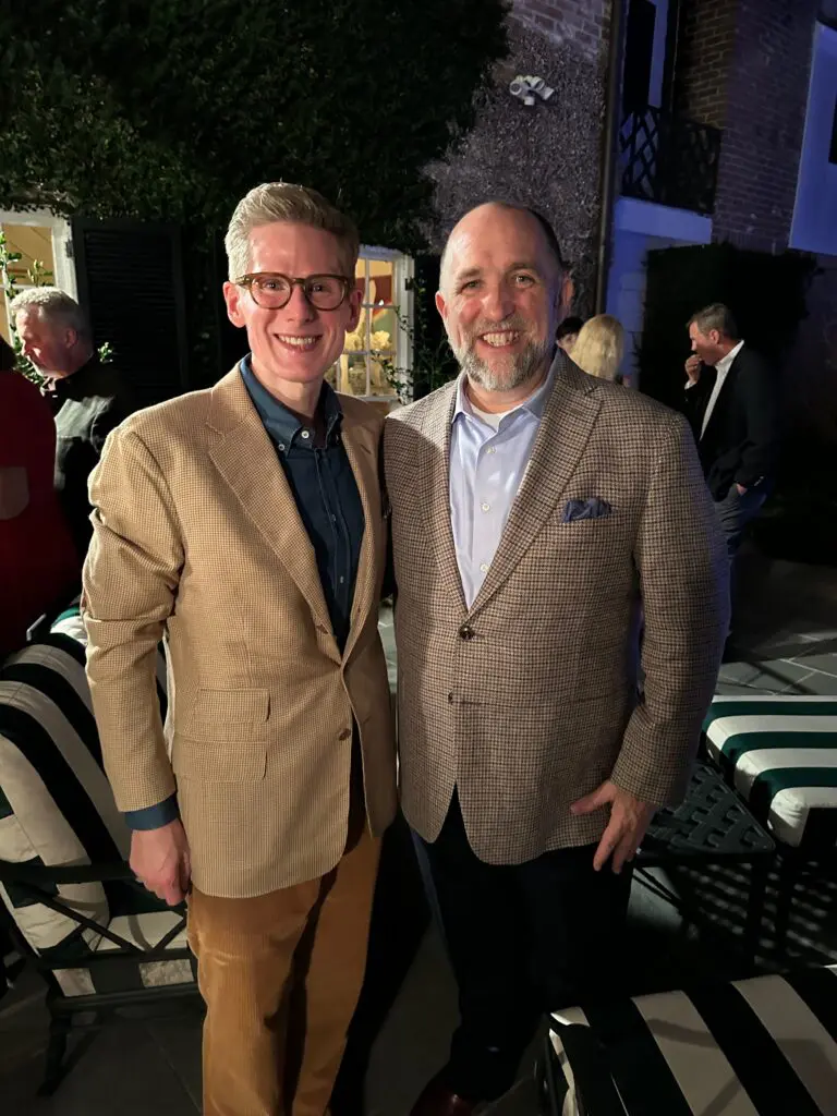 Daniel Irion, Kirk Kveton at the Houston Ballet Ball kick-off party. (Photo by Shelby Hodge)
