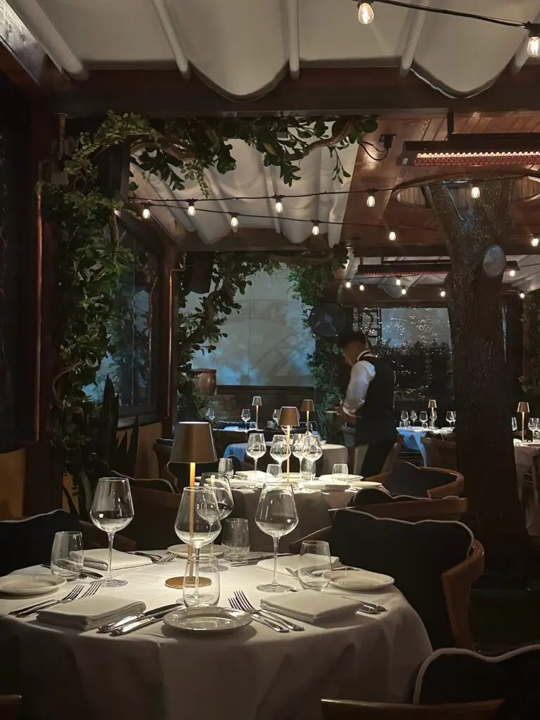 The $1 million patio at the new La Griglia, 2817 West Dallas, presents a romantic dining spot.