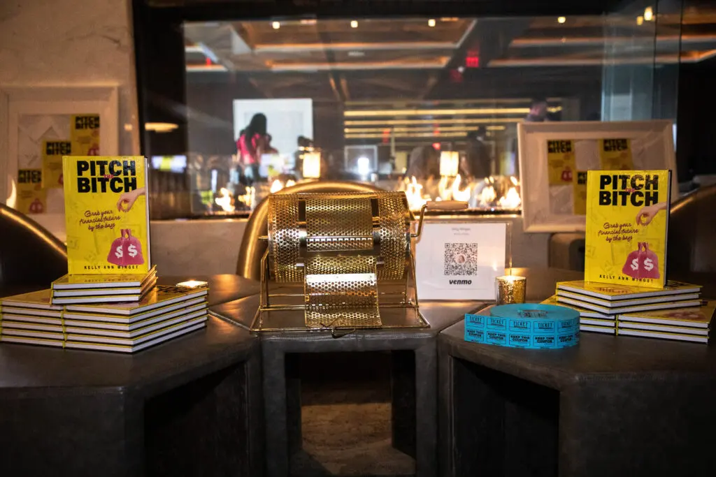 Kelly Ann Winget celebrated the launch of her new book, "Pitch the Bitch: Grab Your Financial Future by the Bags." (Photo by All Hallows Productions)