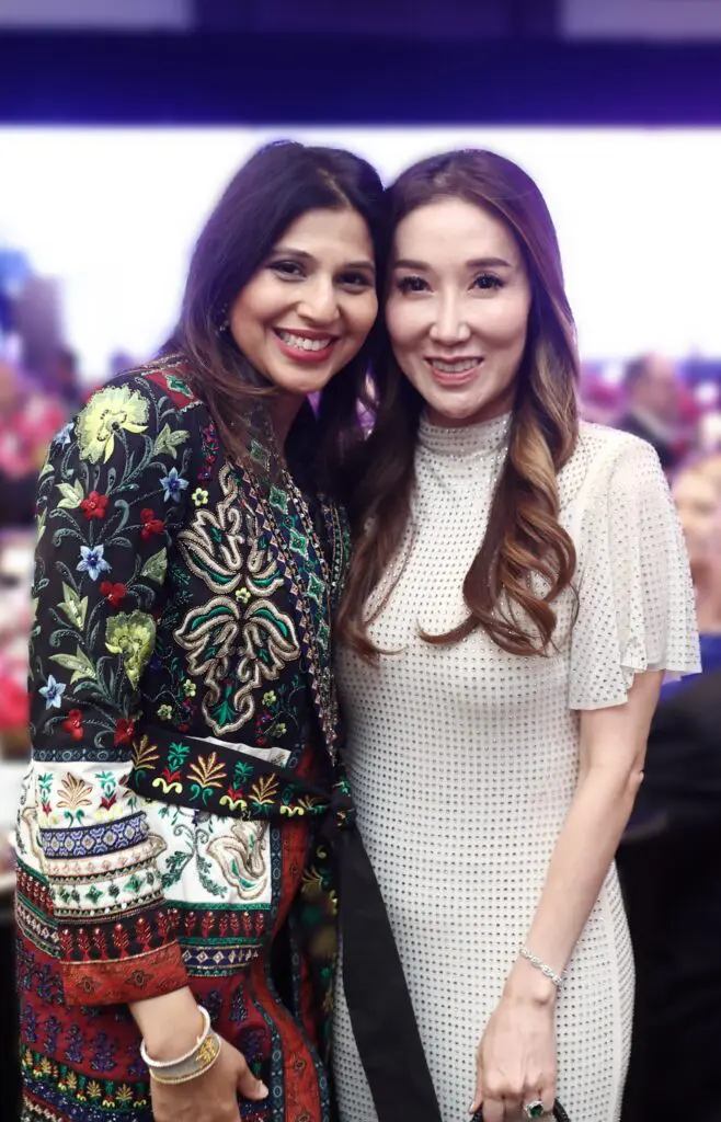 Nihala Zakaria, Mandy Kao at the Interfaith Ministries annual Tapestry Gala held at the Hilton Americas-Houston. (Photo by Quy Tran)