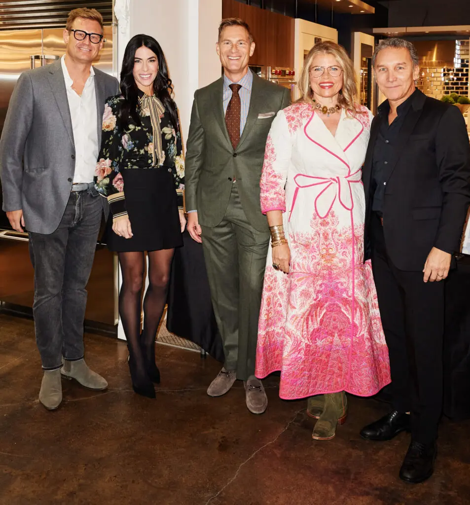 Ross See, Caitlin Wilson, Lloyd Princeton, Denise McGaha, Gonzalo Bueno at Monogram event at Capital Distributing