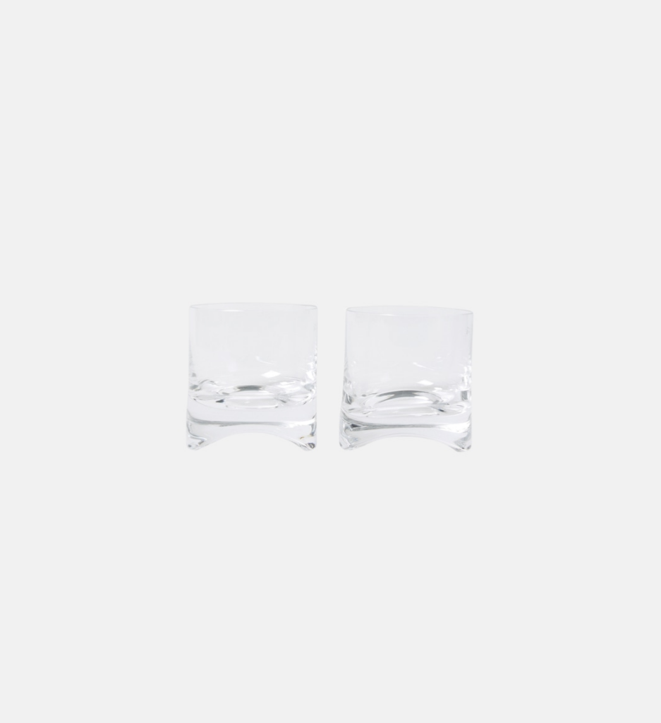 Nude's Arch set (2) of whisky glasses, $85, available at Mytheresa.com