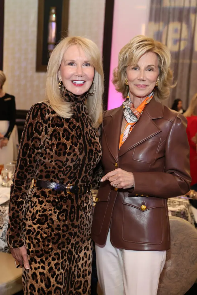 Suzan Deisen, Frann Lichtenstein at the Women of Substance luncheon.  (Photo by Priscilla Dickson)