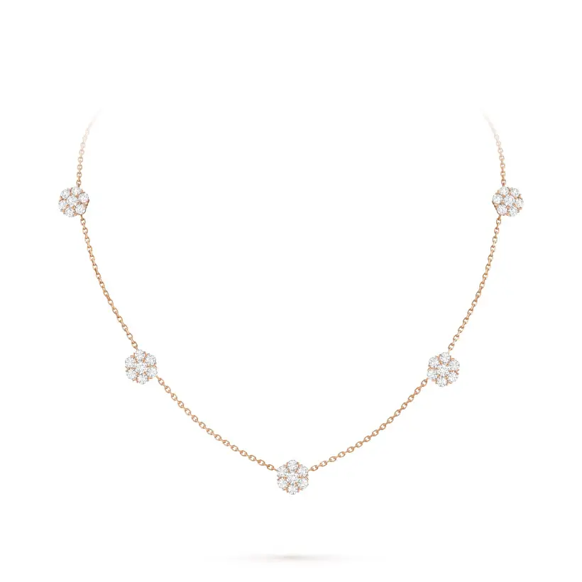 Van Cleef & Arpels Fleurette Necklace, 5 Flowers