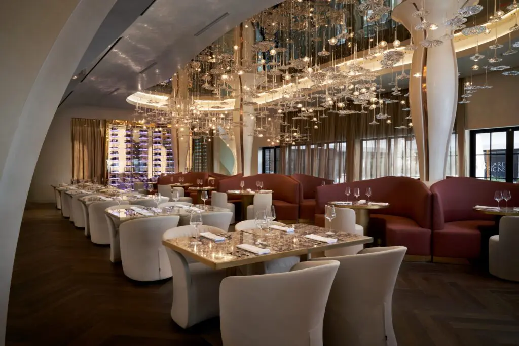 Nina Magon Studio created the dramatic interiors of Cocody, the newest addition to River Oaks Shopping Center.  (Photo courtesy of Nina Magon Studio)) (Photo by (Photo courtesy of Nina Magon Studio))