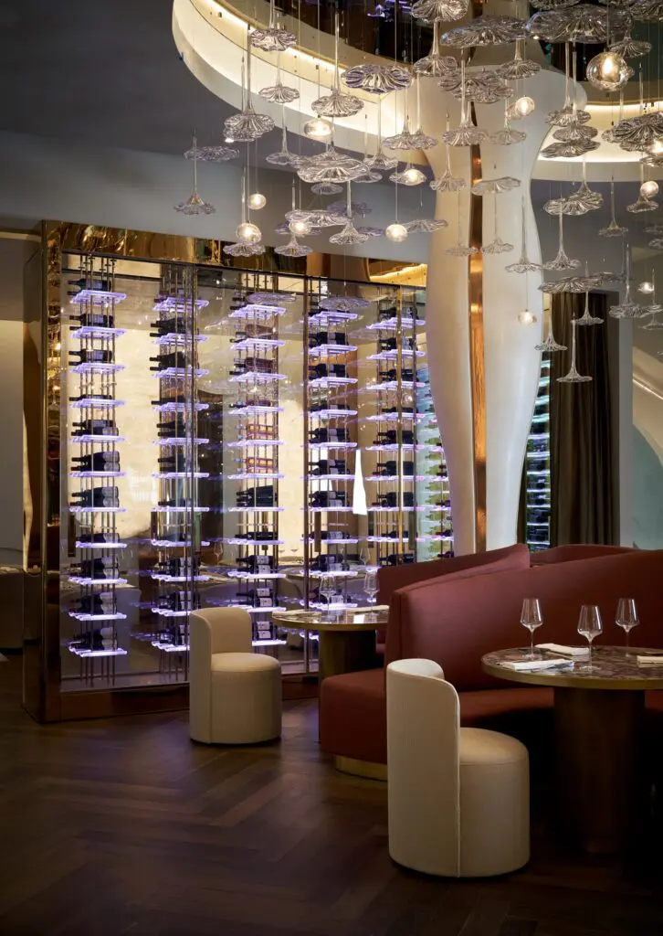 View to the private wine room at Cocody in River Oaks Shopping Center. (Photo courtesy of Nina Magon Studio))