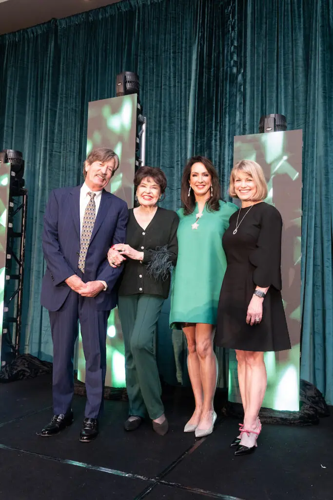 Stephen Lubanko, Warner Roberts, Alicia Smith, Kelley Lubanko at The Social Book's Houston Treasures awards dinner (Photo by Daniel Ortiz)